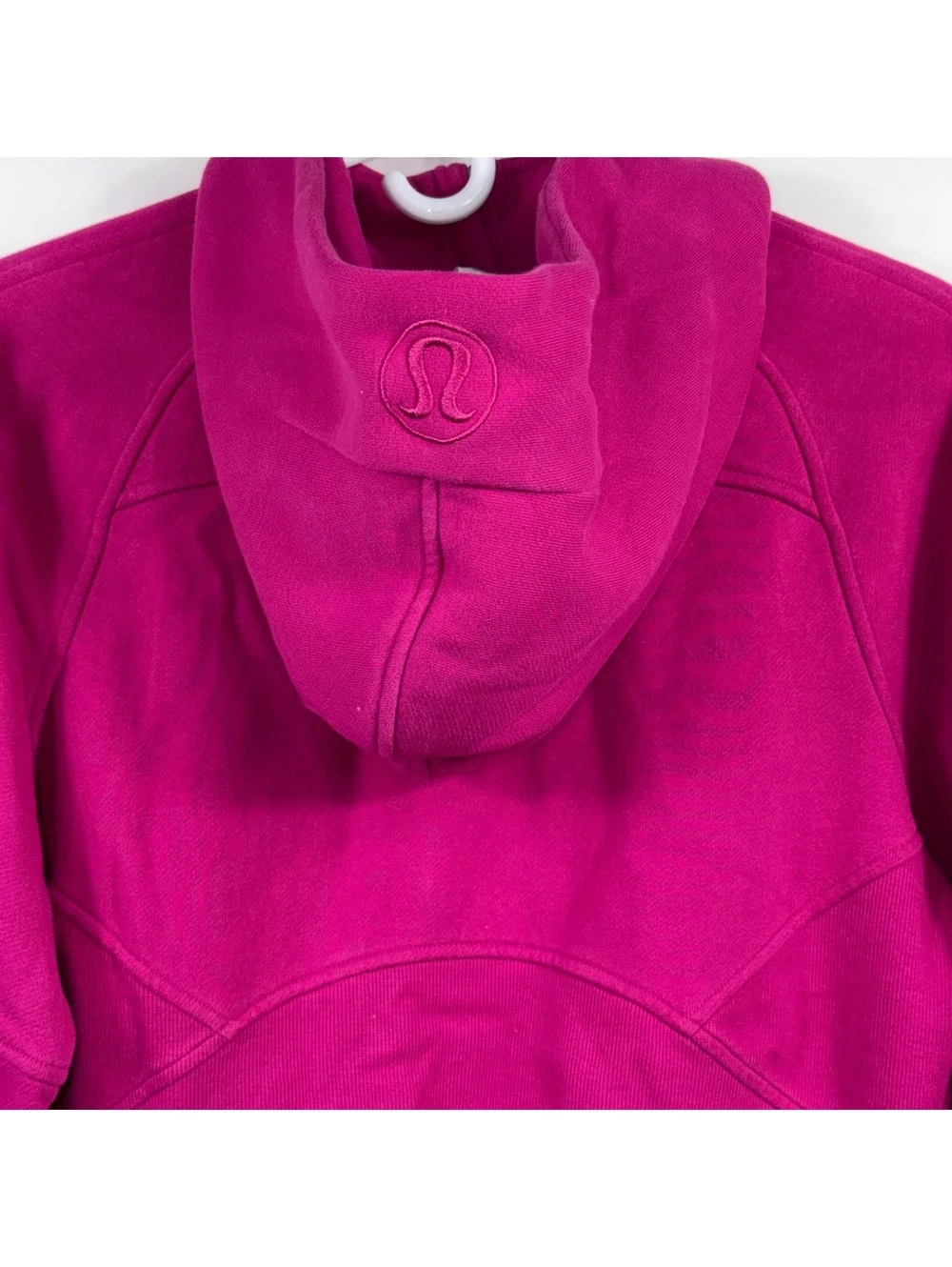 Lululemon Women’s XS/S Pink Half Zip Cropped Scuba Hoodie Gold Zip